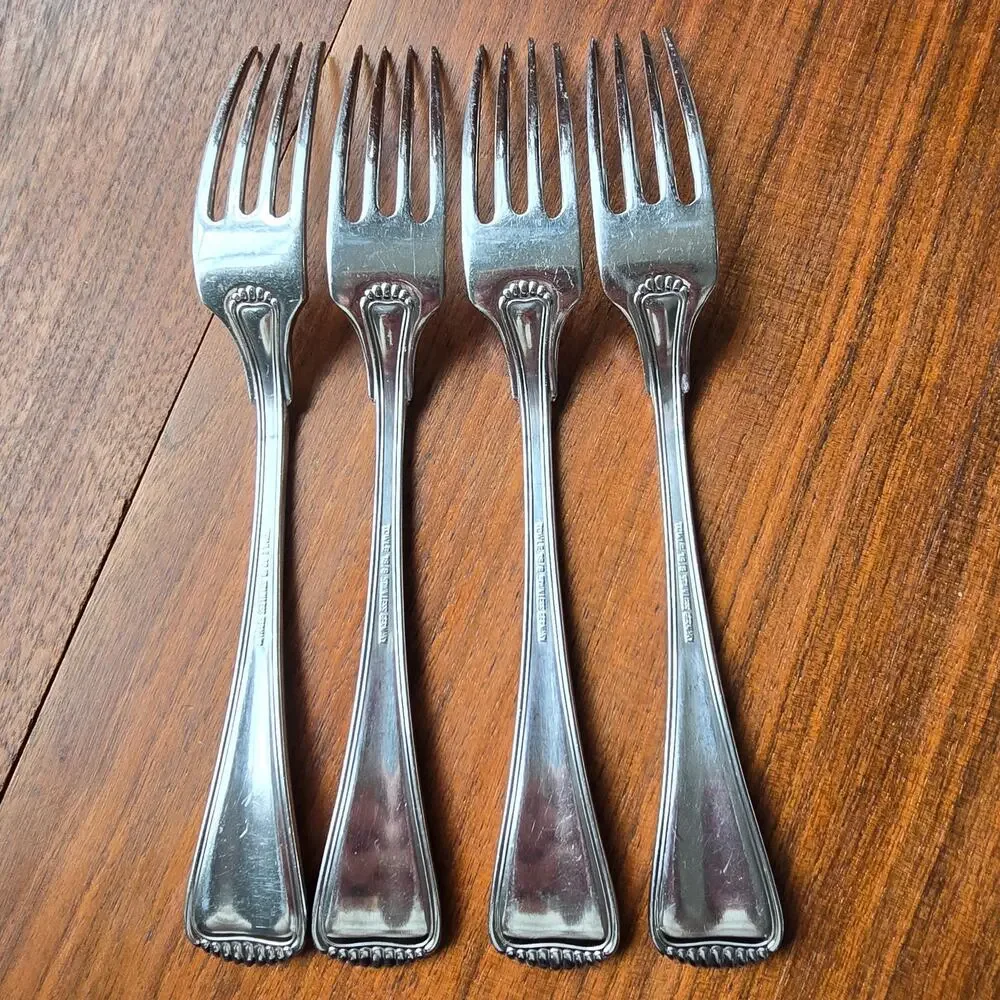 Towle Hamilton Dinner Forks Stainless Steel Germany 18/8 Satin Handle Set of 4